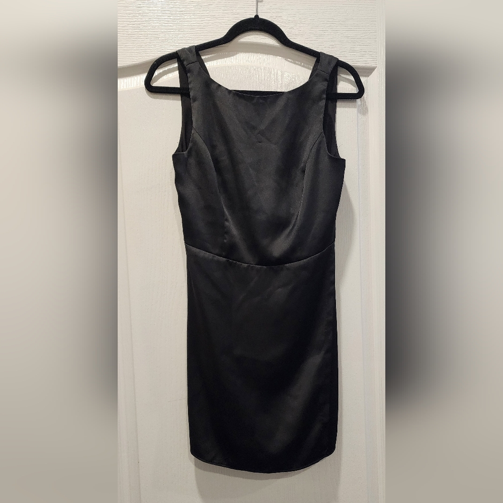 BHLDN little black dress with low cut back